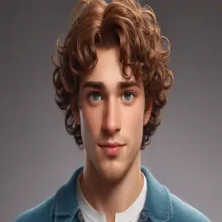 popular male cartoon characters with curly hair
