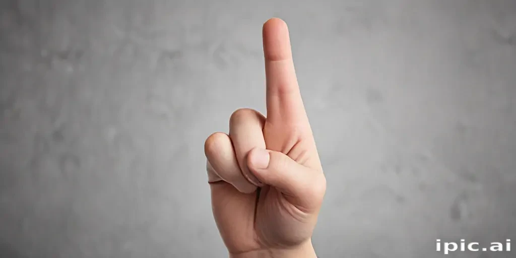 middle finger background