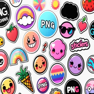 stickers png aesthetic