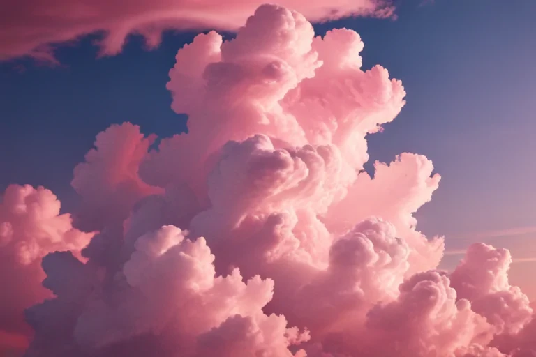 pink cloud background