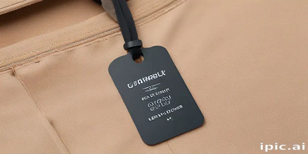 clothing tag mockup
