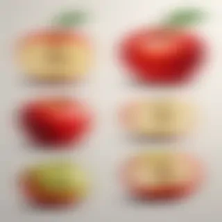 drawings of apples