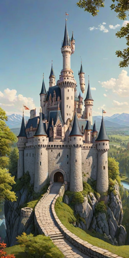 cartoon of castle