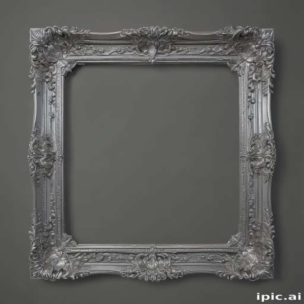 silver frame png