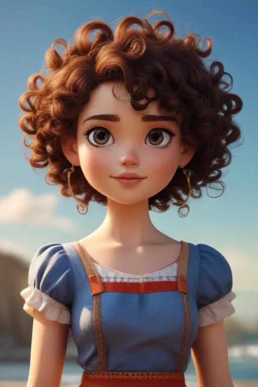cartoon characters with curly hair