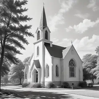 church drawing