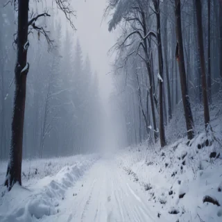 snowing iphone wallpaper