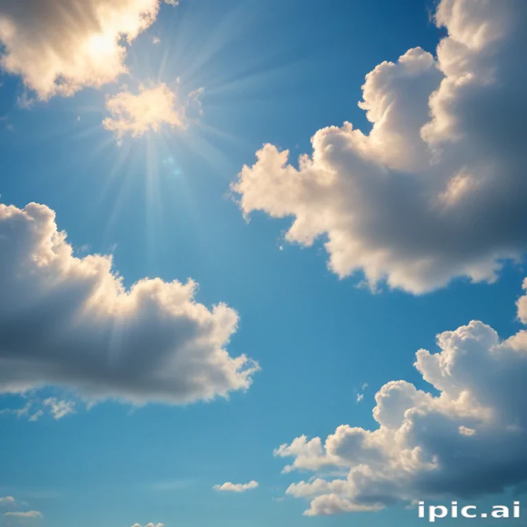 sky blue background