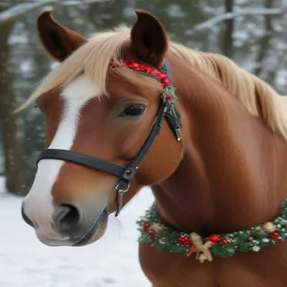 merry christmas horse images