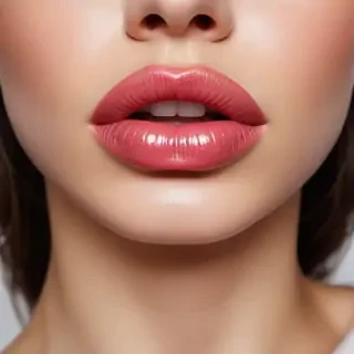 transparent lips