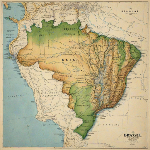 map of brazil