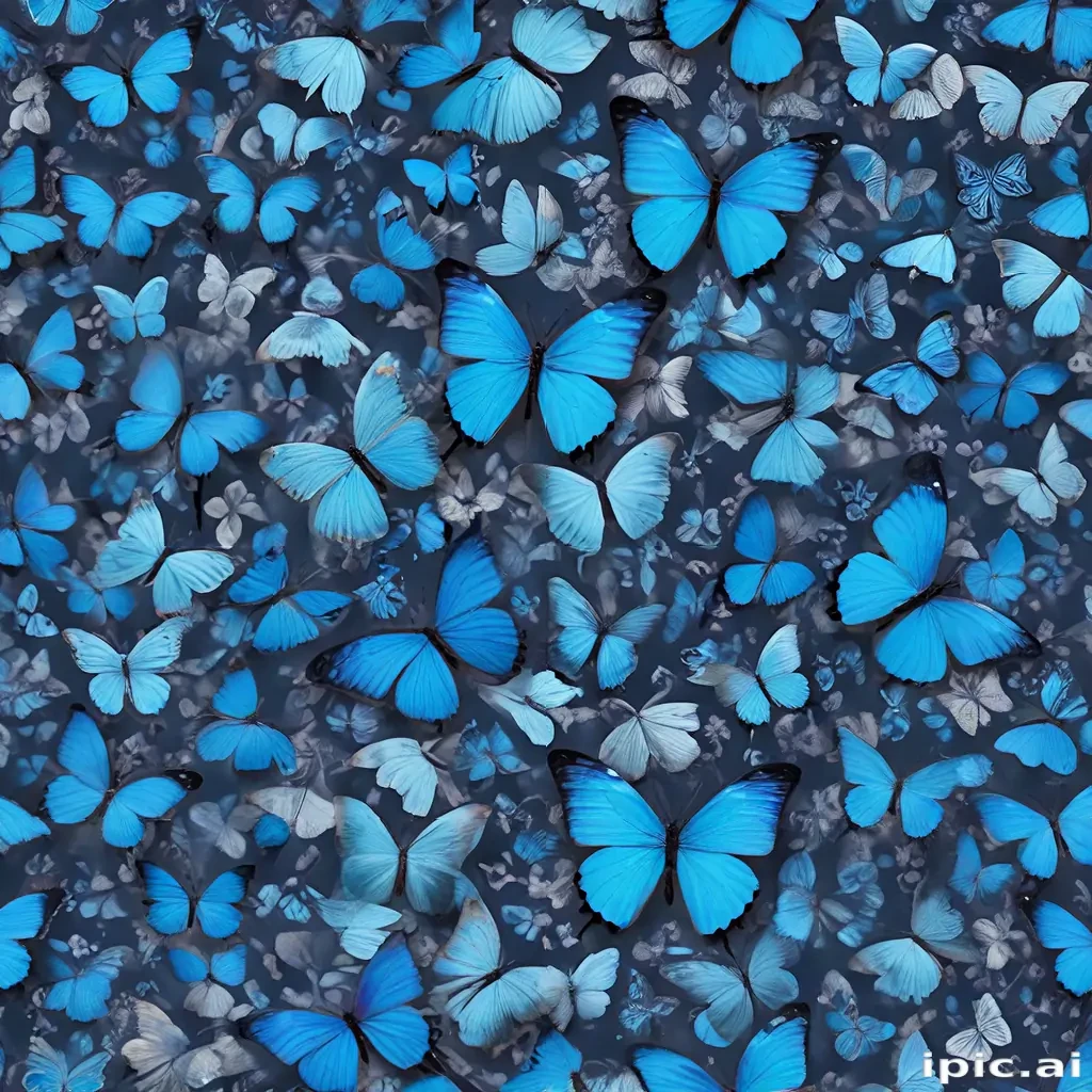 blue butterfly background
