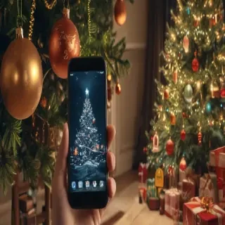 christmas phone wallpaper aesthetic