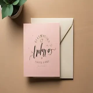 greeting card mockup