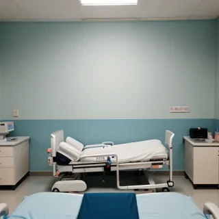 hospital bed background