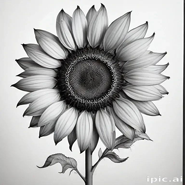 sunflower outline