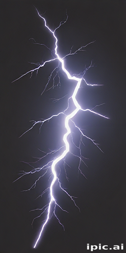Striking Lightning Bolt Illuminates the Dark Sky with Powerful Energy