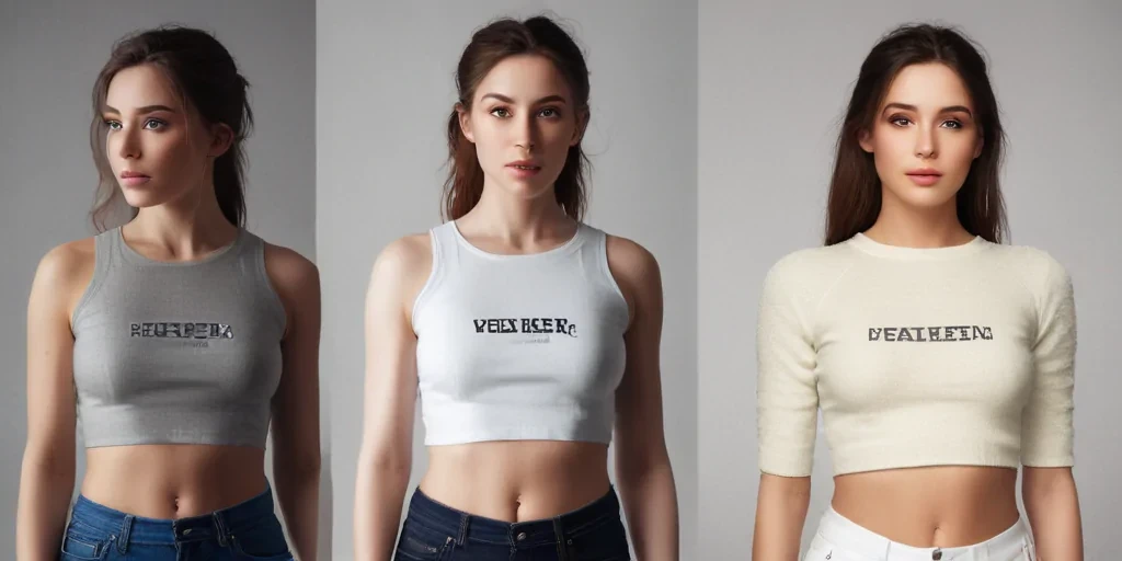 crop top mock up