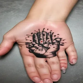 i love you sign language tattoo