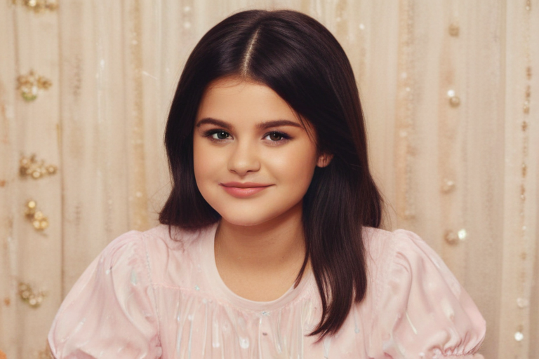 selena gomez with little sister