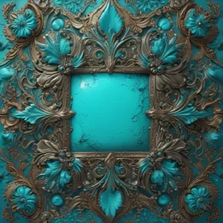 turquoise background