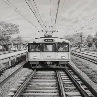 train drawing