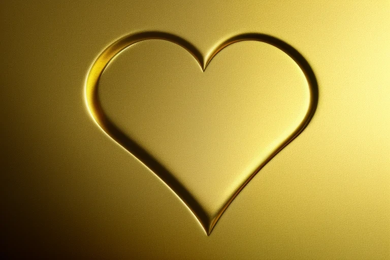 gold heart wallpaper