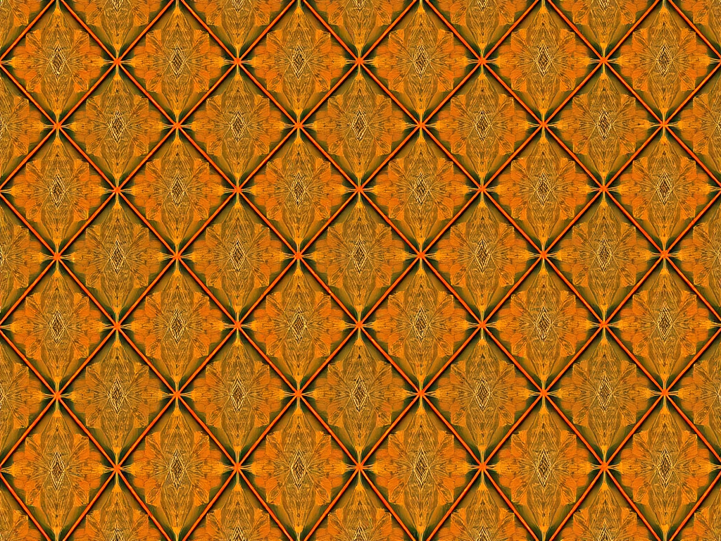 Create a high-resolution pattern of geometric diamonds in warm colors like orange and teal with intricate detailing, using a DSLR camera at f/8 aperture, 50mm lens, ISO 200, shot in natural light for enhanced vibrancy and sharpness.