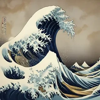 the great wave wallpaper