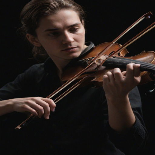 detailed edges, detailed image, perfection style, A cinematic detailed image of a woman playing a violin on a black background with both her hands, movie themed, sharp, detailed background, epic cinematic photography, artistic style, dramatic light style, cinematic color style, Kodak 35mm film style, detailed style, hand focus style, solo, simple background, 1boy, holding, male focus, black background, instrument, out of frame, realistic, music, playing instrument, holding instrument, violin, bow (music), fingernails, holding violin, photorealistic, hand focus
