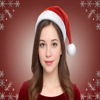 christmas background portrait