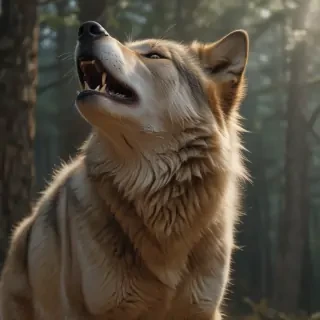 wolf howl png