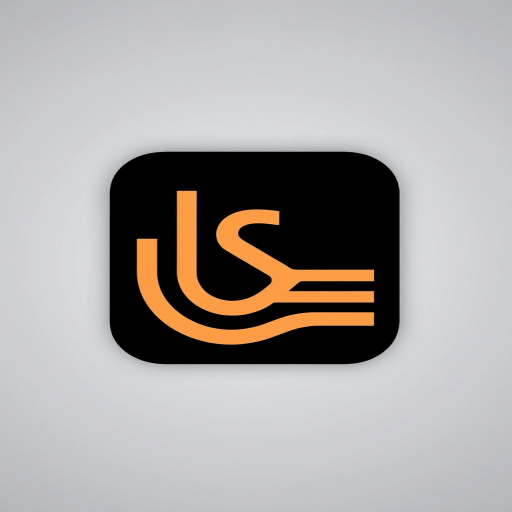 Generate a high-resolution image of a stylized logo featuring a minimalist design with clean lines and geometric shapes, using a Sony A7R IV camera at f/4, ISO 100, 1/125s shutter speed in a flat lay view, with soft diffused lighting for an even color distribution.
