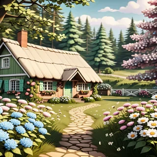 cottagecore background
