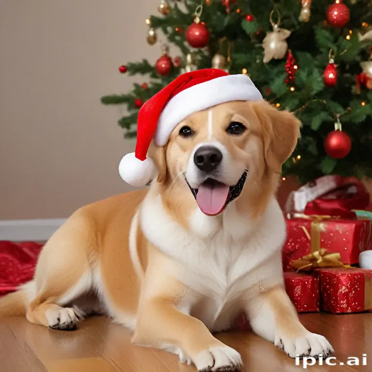 christmas wallpaper dog