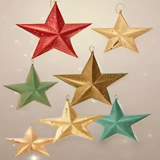 christmas stars clipart
