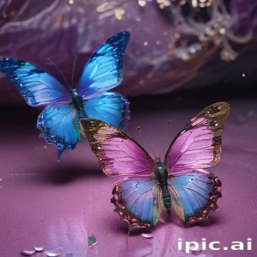 glitter butterfly wallpaper