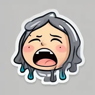 crying sticker