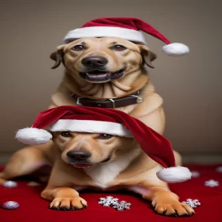 dog christmas photos