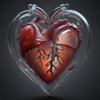 aesthetic transparent heart