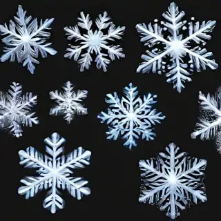 transparent snowflakes png