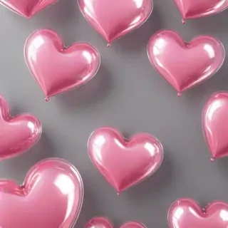 pink heart transparent