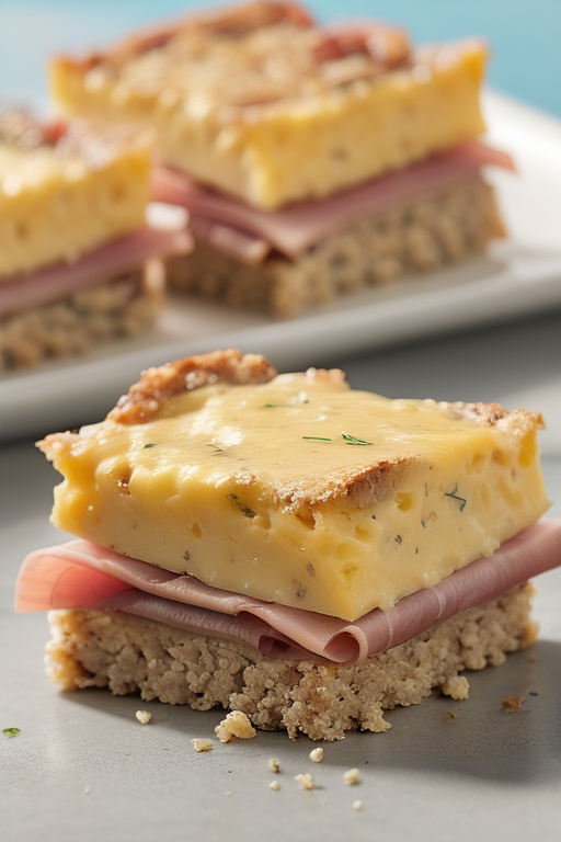 breakfast bars ham and cheese
