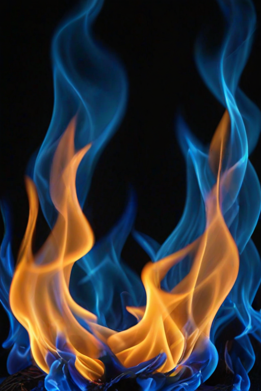 blue flame background