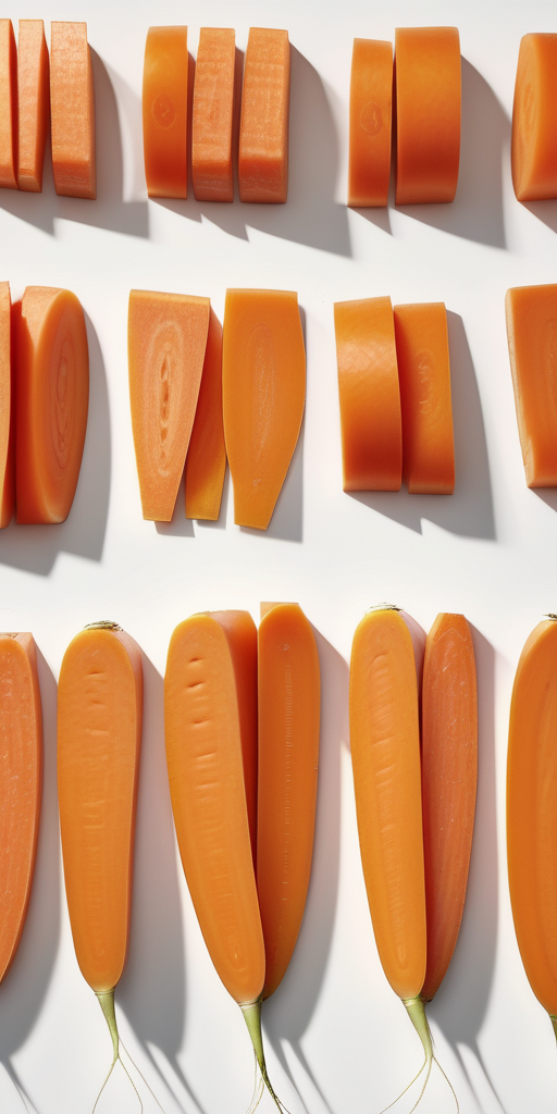 shapes of many carrot slices nyt