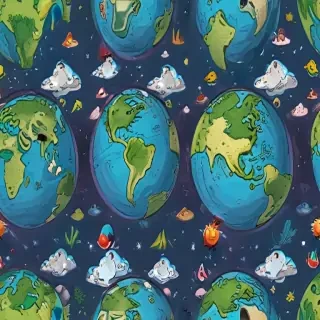 cartoon picture planet earth