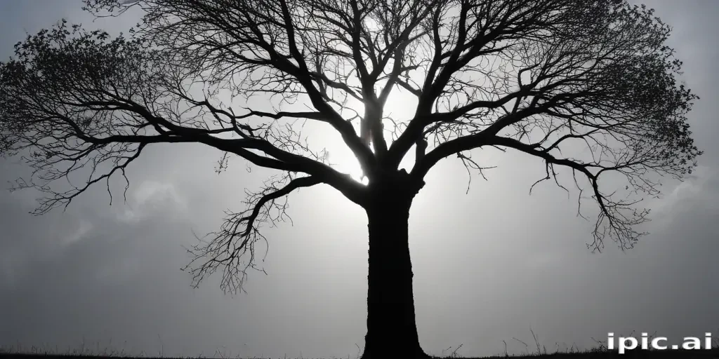 transparent tree silhouette