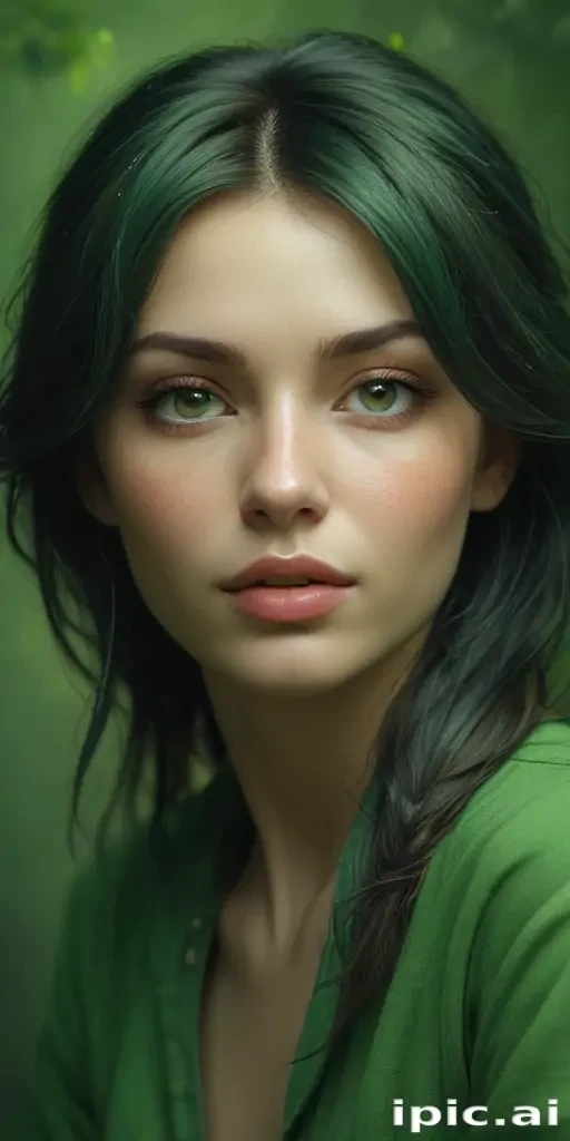green background