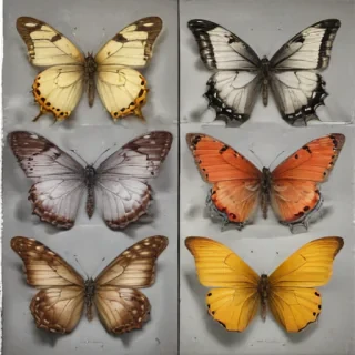 butterflies sketches