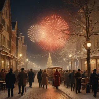 vintage new years images